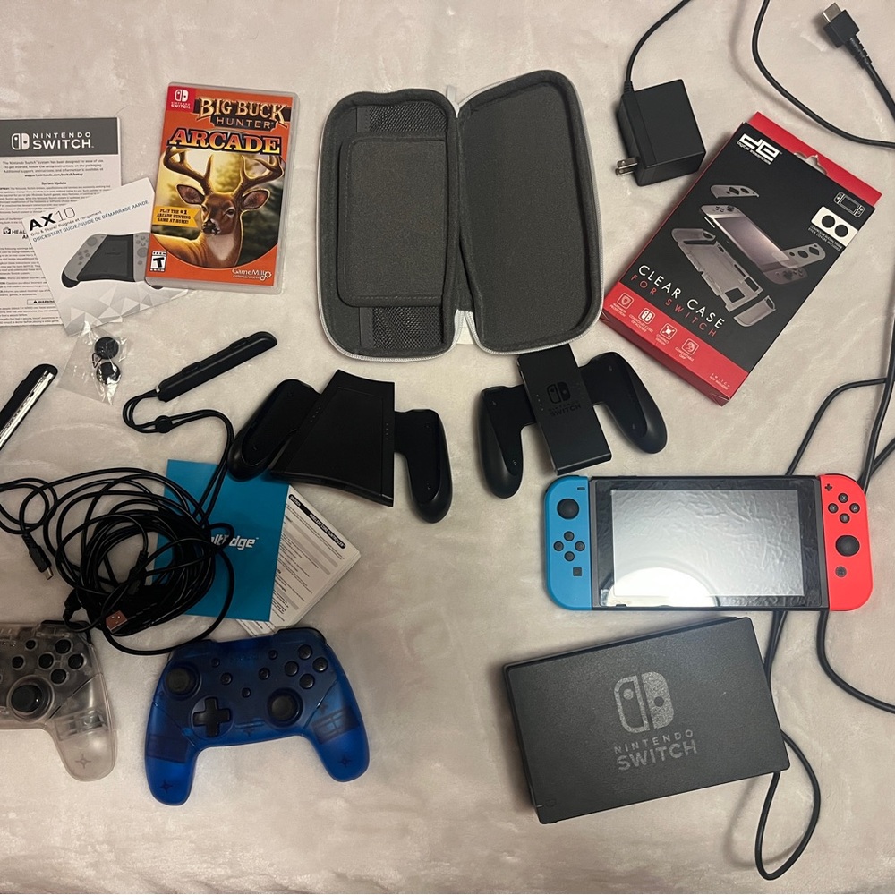 Nintendo Switch Console Red and Blue Joy-Con Versatile Gaming